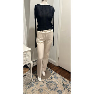 Piazza Sempione NWT | Women's Italian Tailored Trousers | Ivory | IT 38 (US 0-2)